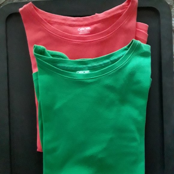 Lot of Two Cherokee Women's Short Sleeve T-Shirts - NWOT - Picture 1 of 4